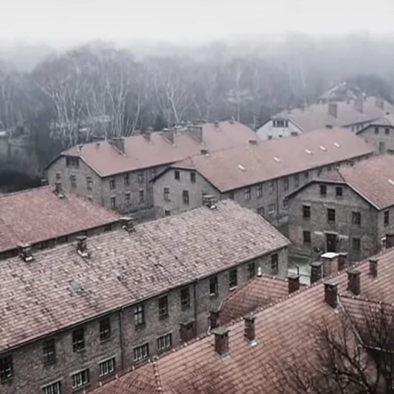 Auschwitz drone beelden