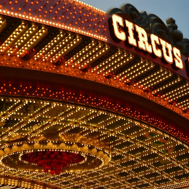 architectural photography of Circus Circus