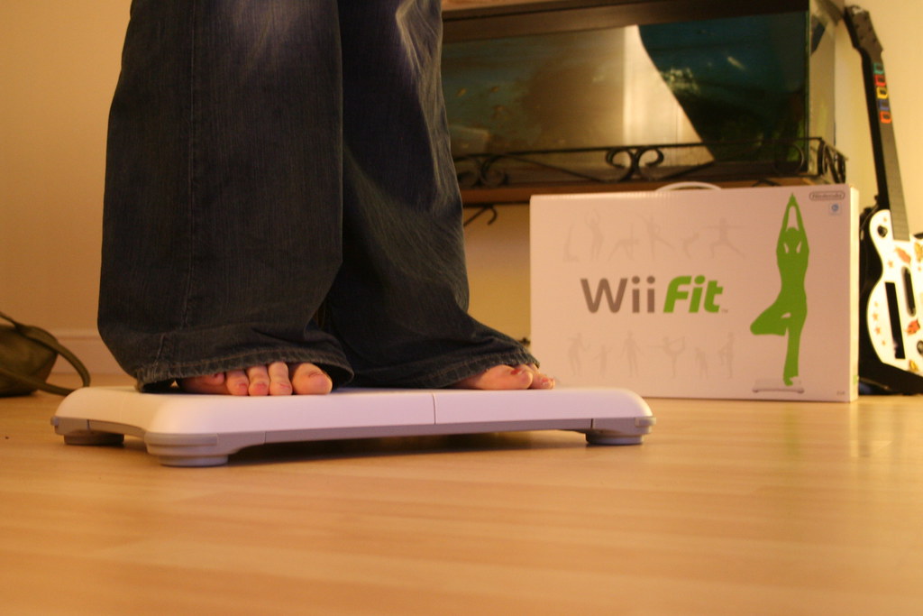 Het gebruik van de Wii Fit zorgde voor meer beweging in de woonkamer!