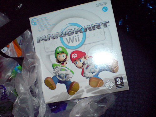 Wii spellen: Wii Mario Kart in een doos