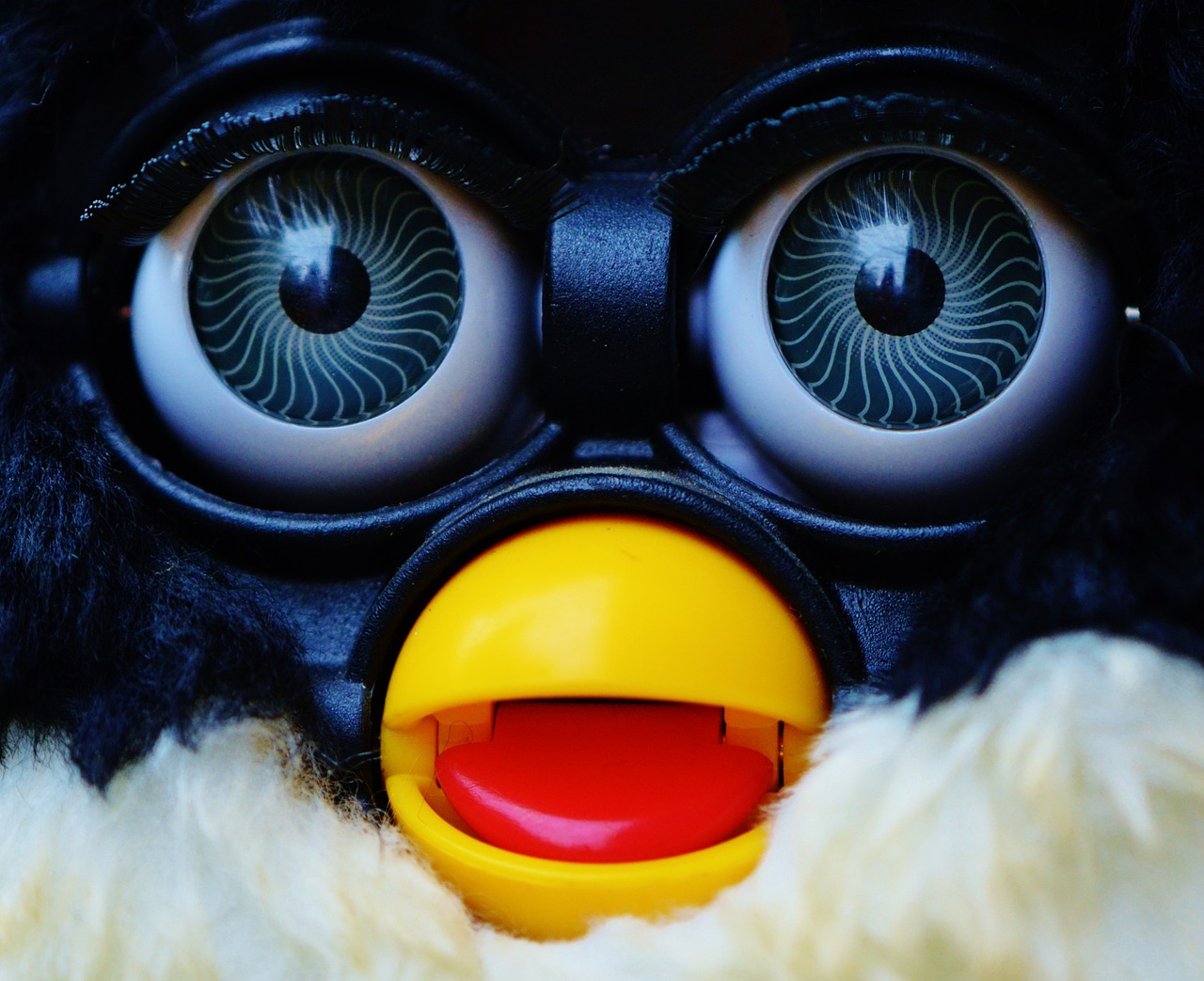 Close up van de Furby speelgoed