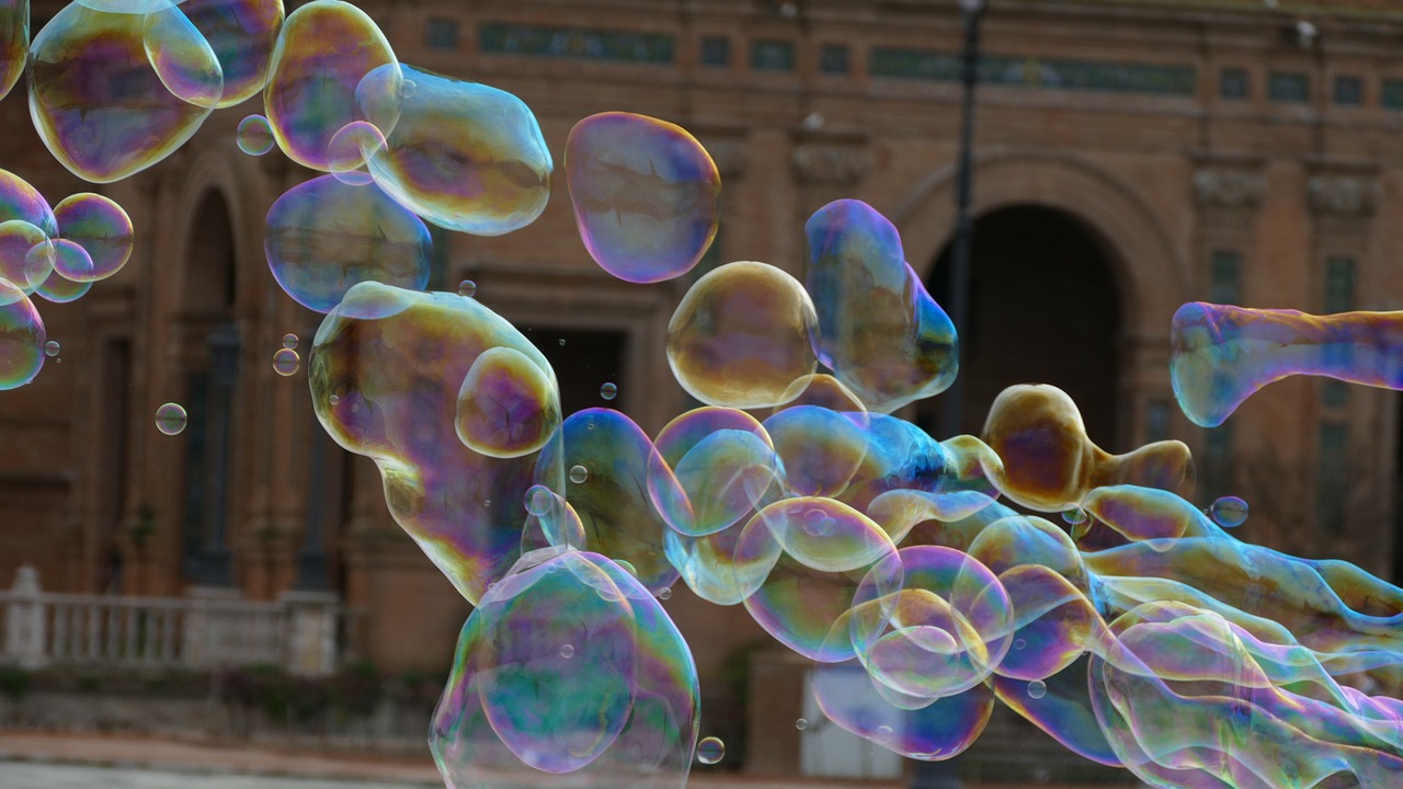 seville, soap bubbles, vacations