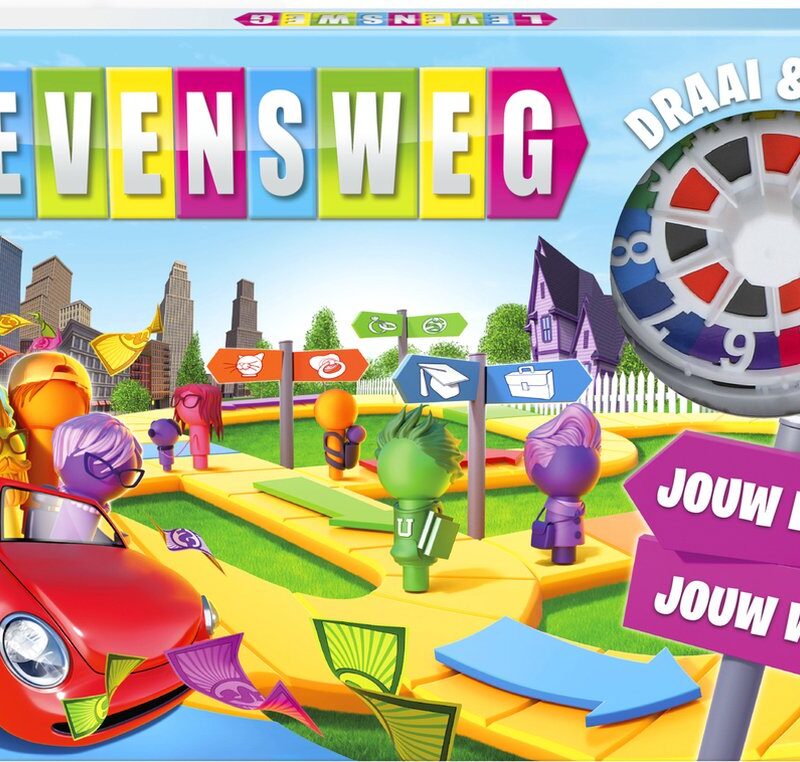 Het populaire bordspel Levensweg