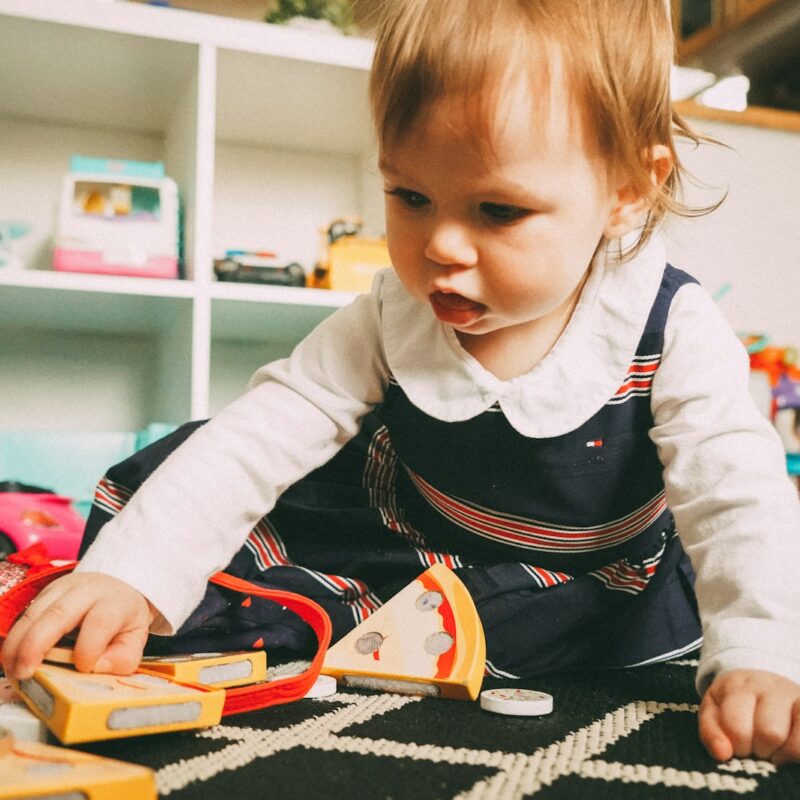 toddler playing toy